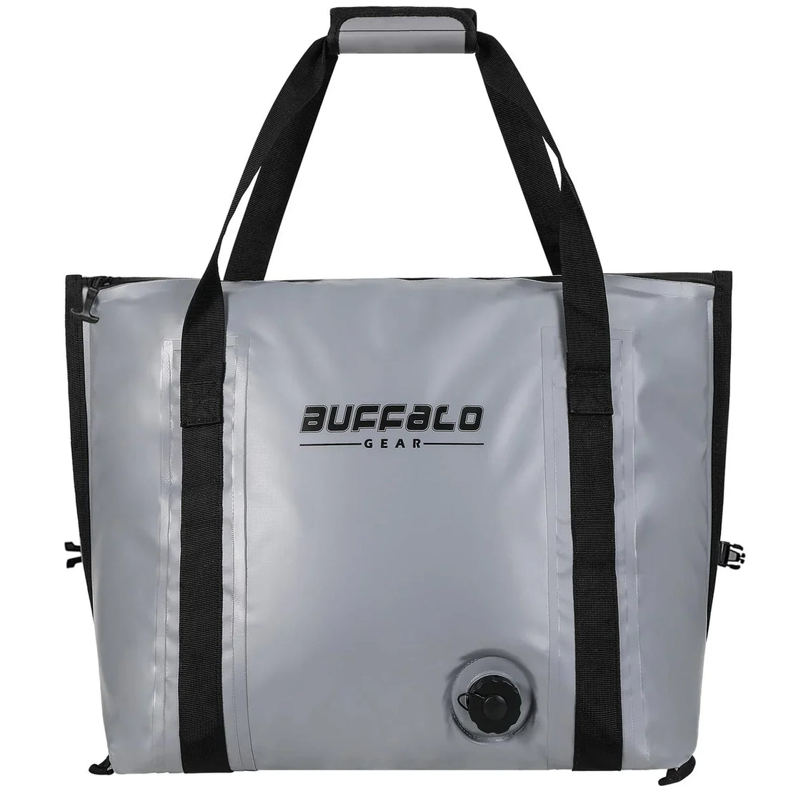 Current 37QT Buffalo Gear insulated fish cooler bag shown closed on a neutral background.