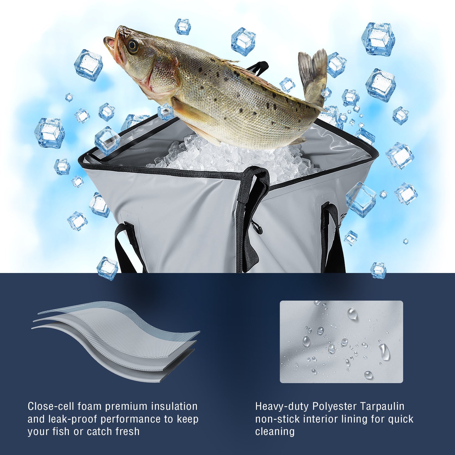 20'' Fish Cooler Bag For Fish Bait