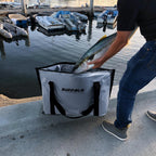 Additional view of 27QT Insulated Fish Cooler Bag with Flat Bottom