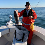 Additional view of the 37QT fish cooler bag with flat bottom