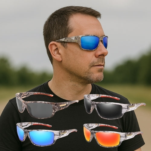 Polarized Camo Sports Sunglasses – UV400 Protection