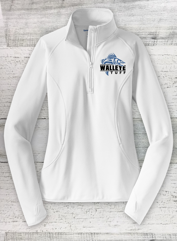 Walleye Tuff Stretch 1/2-Zip Pullover with Thumb Holes