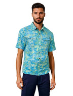 Additional view of Men's Hexa Dreams UV Vented Fishing Shirt