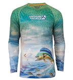 Men's Bull Dolphin long-sleeve UV fishing shirt