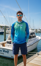 Additional view of Men's Mahi Camo UV Fishing Hoodie Gaiter