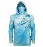 Men's Tuna Abyss UV fishing hoodie gaiter