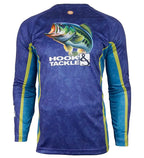 Men's Bass Camo long-sleeve UV fishing shirt
