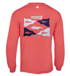 Men's Fish Flags long-sleeve UV fishing shirt