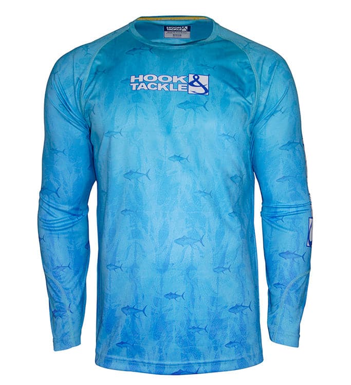 Men's Tuna Texture long-sleeve UV fishing shirt