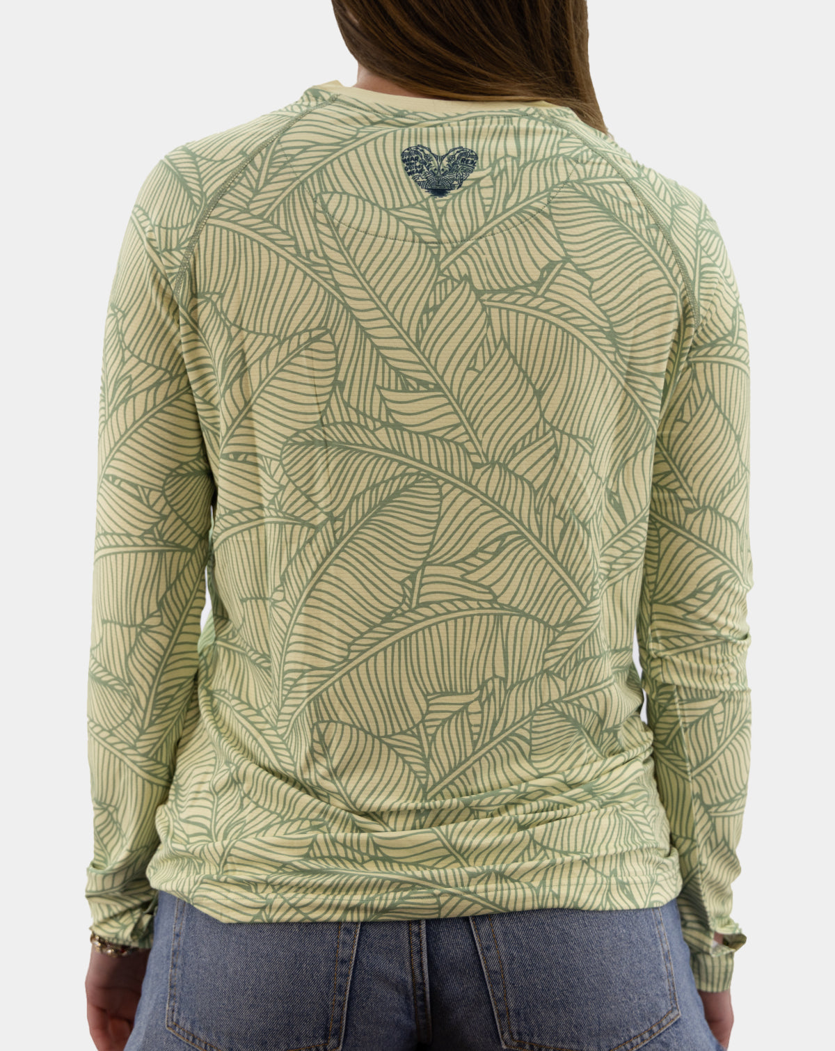 Additional view of Women's Lana UPF 50+ Henley Fishing Shirt – Forest