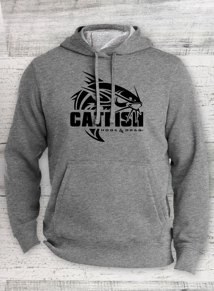 HD Modern Retro Vintage Heather Hooded Sweatshirt