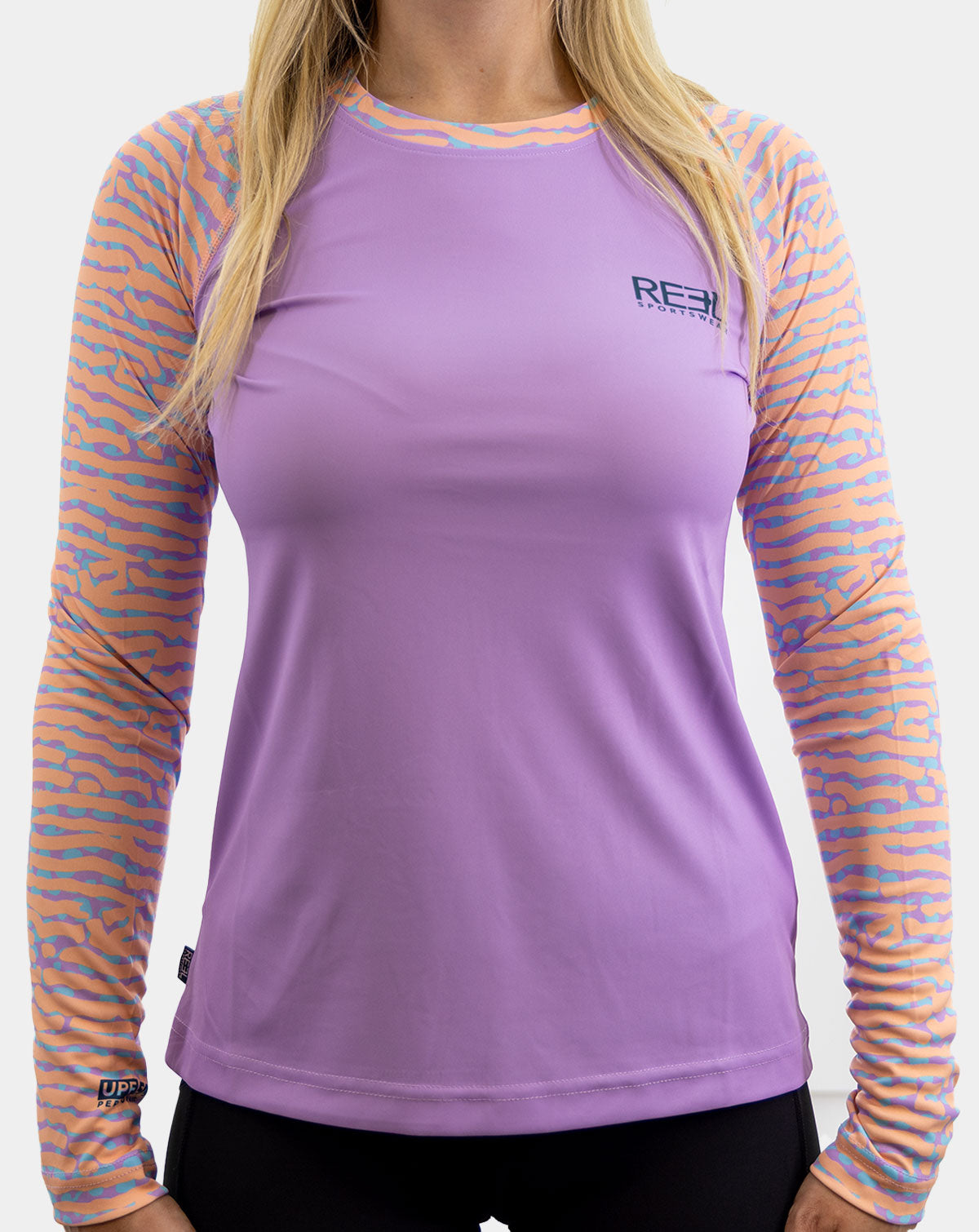 Women's Indi UPF 50+ long-sleeve fishing shirt in Lavender