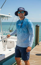 Additional view of Men's Marlin Hex L/S UV Fishing Shirt